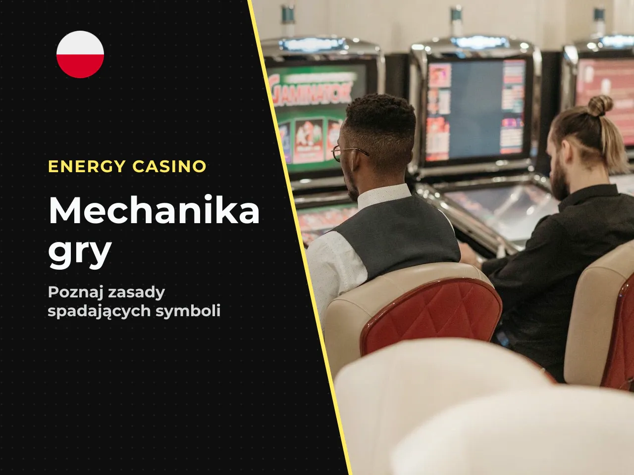 Funkcja tumble i mnożniki w praktyce. Po każdej wygranej symbole tworzące kombinację znikają z planszy, a na ich miejsce spadają nowe — dokładnie tak jak w grach typu „match & collapse". Ten proces (z