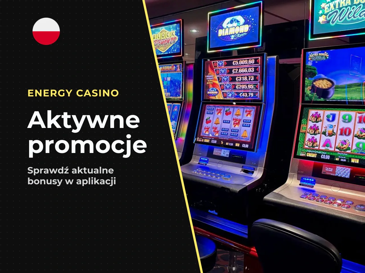 Jak sprawdzić, które promocje są aktywne mobilnie. 1. Otwórz energycasino app i przejdź do zakładki **„Promocje"**. 2. Aktywne oferty wyświetlane są z opisem warunków, datą ważności i przyciskiem akty