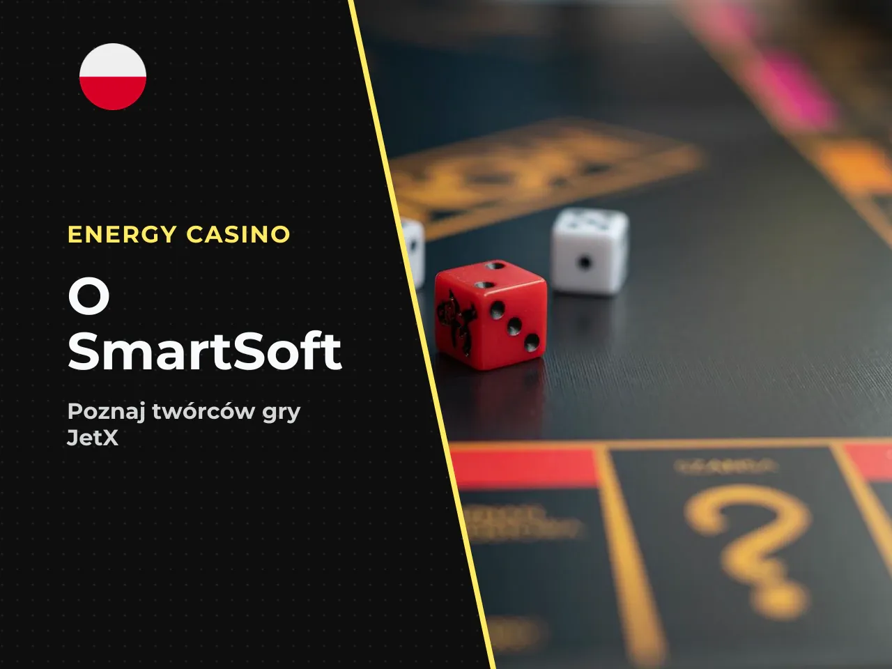 Kto opracował JetX: SmartSoft Gaming. Gra należy do gruzińskiego studia SmartSoft Gaming, które działa na [rynku iGaming](https://energykasynapl.com) od 2015 roku. JetX — flagowy tytuł studia — zadebi